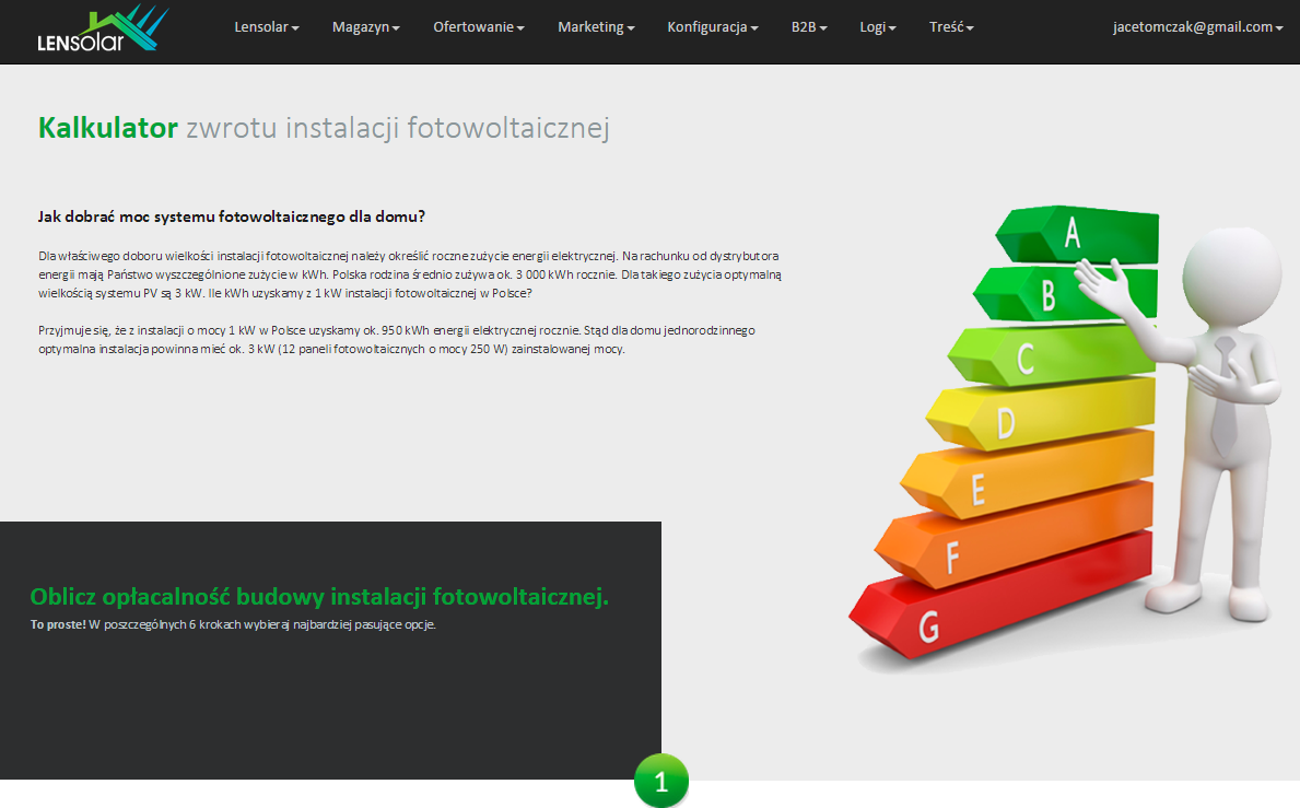 Lensolar system interface